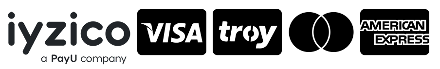 iyzico, Visa, Troy, Mastercard, American Express